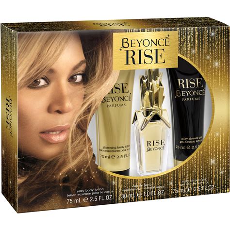 beyoncé rise perfume gift set.